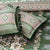Glitter Brown Seagreen Multani Bed Sheet Set