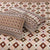 Posh Brown Red 4 Pillow Multani Bedsheet Set