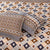 Posh BlueOrange 4 Pillow Multani Bedsheet Set