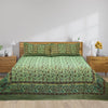 Diamond Khaddar Mongia Green Multani Bed Sheet Set