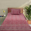 Diamond Khaddar Pink Multani Bed Sheet Set - Khan Tex