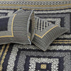 Elaganza Grey Dark 4 Pillow Multani Bedsheet Set - Khan Tex