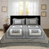 Elaganza Grey Light 4 Pillow Multani Bedsheet Set - Khan Tex