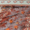 Glitter Seagreen Red Multani Bed Sheet Set - Khan Tex