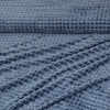 Grey Waffle Fleece Throw Blanket - Khan Tex