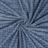 Grey Waffle Fleece Throw Blanket - Khan Tex