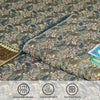 Multi Plain Pebble Grey Multani Bed Sheet Set - Khan Tex