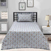 Nova Grey Pink Bedsheet Set - Khan Tex