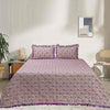Nova Pink Grey Multani Bedsheet Set - Khan Tex