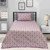 Nova Pink Grey Multani Bedsheet Set - Khan Tex