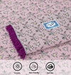 Nova Pink Grey Multani Bedsheet Set - Khan Tex