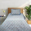 Nova Sapphire Multani Bed Sheet Set - Khan Tex