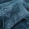 Ocean Blue Fleece Blanket Set - Khan Tex