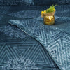 Ocean Blue Fleece Blanket Set - Khan Tex