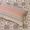 Prime Border Red 4 Pillow Multani Bedsheet Set - Khan Tex