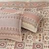 Prime Border Red 4 Pillow Multani Bedsheet Set - Khan Tex