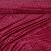 Red Waffle Fleece Throw Blanket - Khan Tex