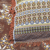 Zircon Brown Multani Bed Sheet Set - Khan Tex