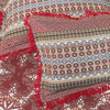 Zircon Red Multani Bed Sheet Set - Khan Tex