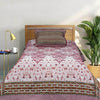 Zircon Red Multani Bed Sheet Set - Khan Tex