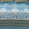 Zircon Sky Blue Multani Bed Sheet Set - Khan Tex